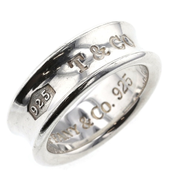 TIFFANY&CO. Iconic ring 1837 narrow width sterling silver 925 size 5.25 or 50 - Picture 3 of 12